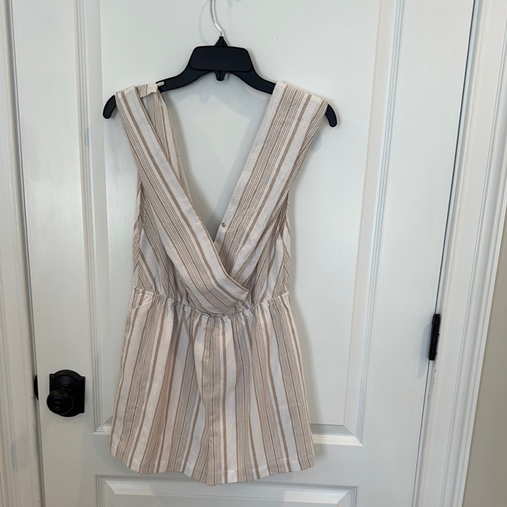 Striped Sleeveless Romper